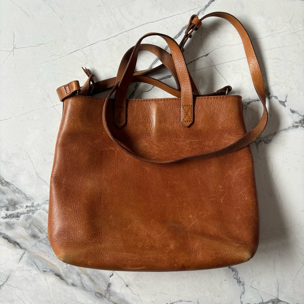 Madewell Tan Leather Crossbody Bag